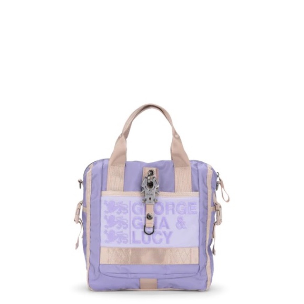 george gina & lucy purple/lavender and beige crossbody